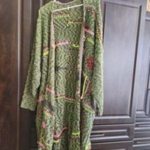Free People Long Multi Color Sweater